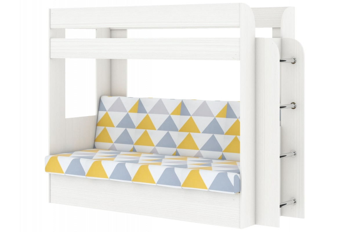 Кровать двухъярусная карамель 75 с диваном - Анкор (4)