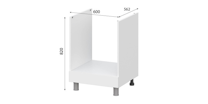 Модульная система "Одри" Стол под духовку 0,6м 6д1