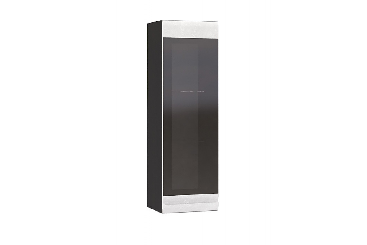 Шкаф навесной Бруклин ШКМ-01 (венге/бетон белый)
