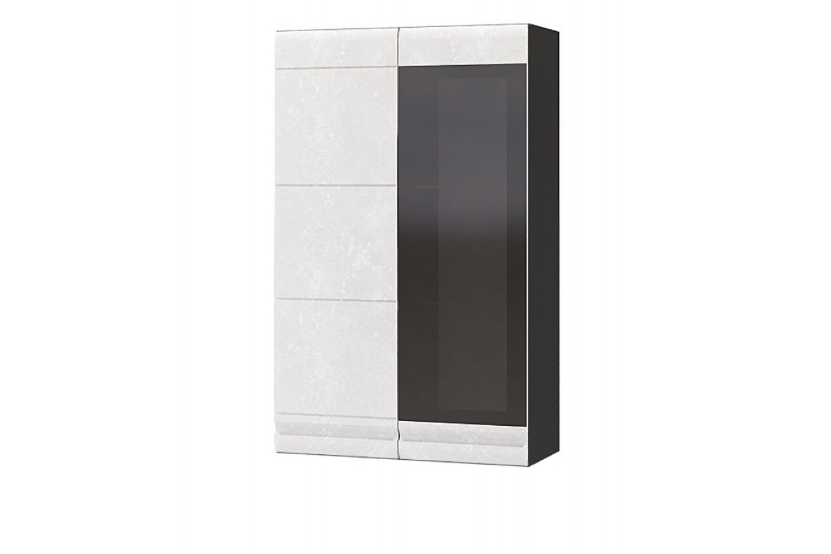 Шкаф навесной Бруклин ШКМ-02 (венге/бетон белый)