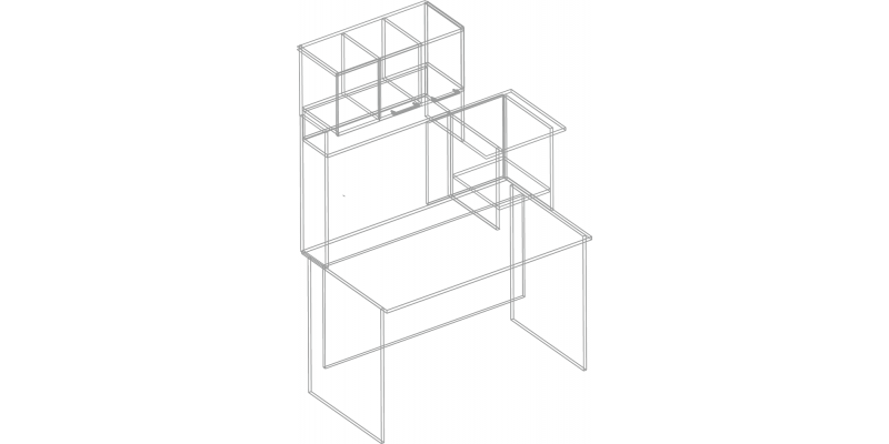 Стол компьютерный СК-5 1200х700х1870 (бодега светлая)