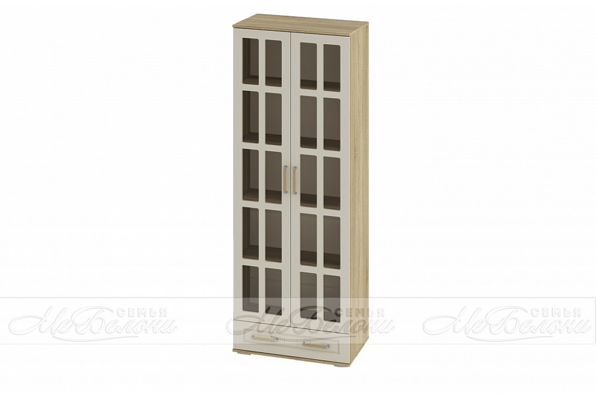 Двухстворчатый шкаф с решетчатыми фасадами Маркиза ШК-03