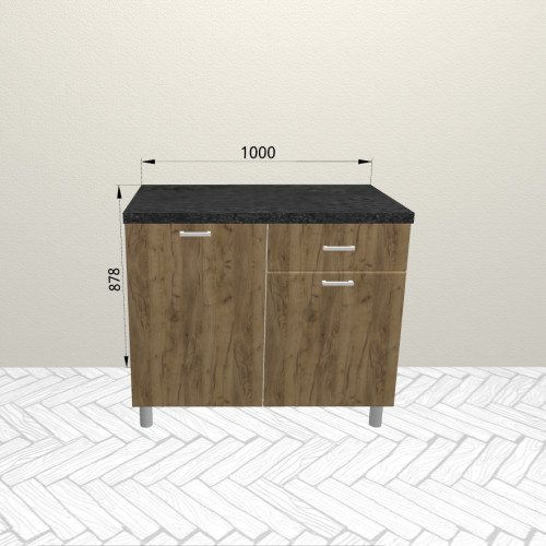 10р2 - Шкаф-стол с 3-мя ящиками (1000*820*600)