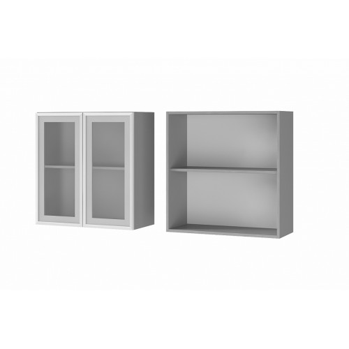 7в2 - Шкаф настенный 2-дверный со стеклом (700*720*310)