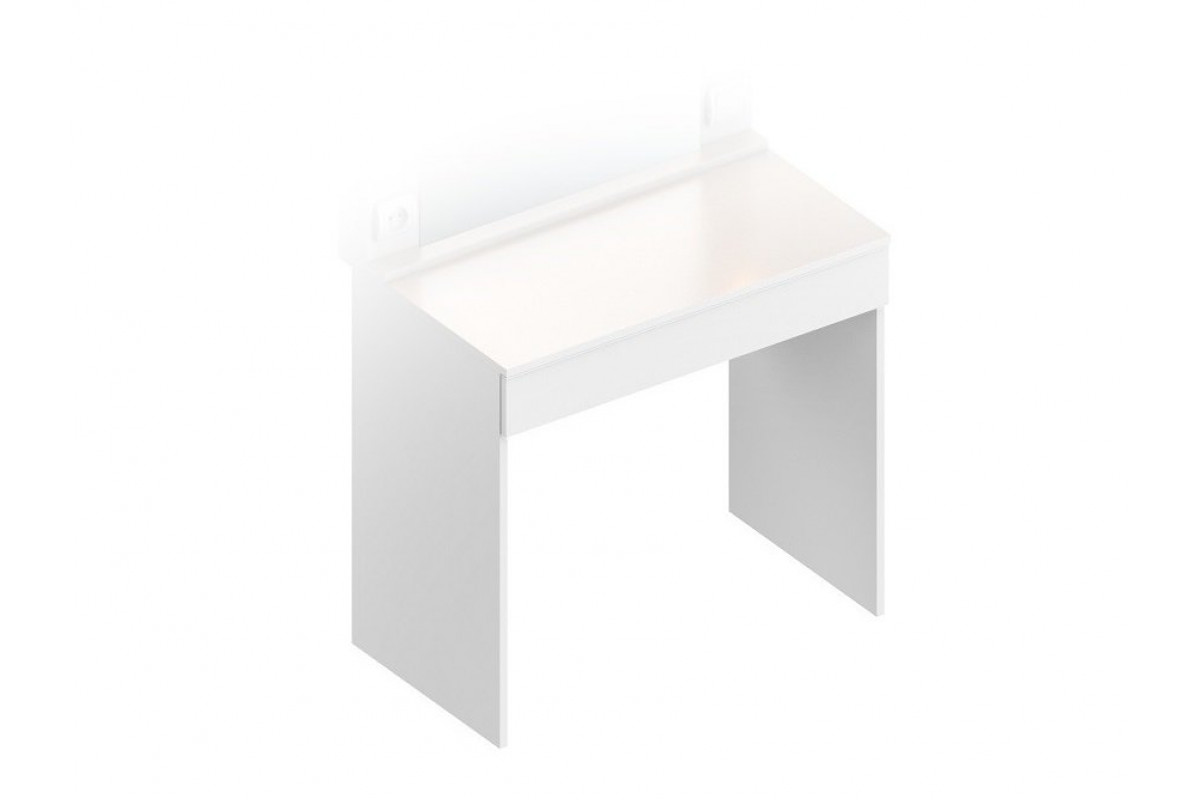 Стол гримерный (стол) 800х500х760 (белый лофт)