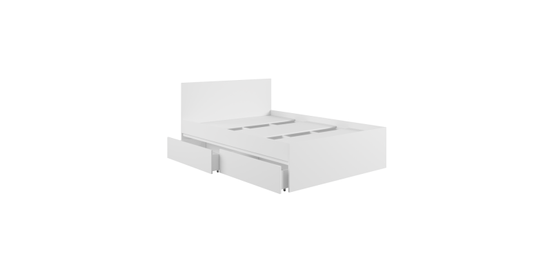 Кровать с ящ. К1.4М Мадера (белый)
