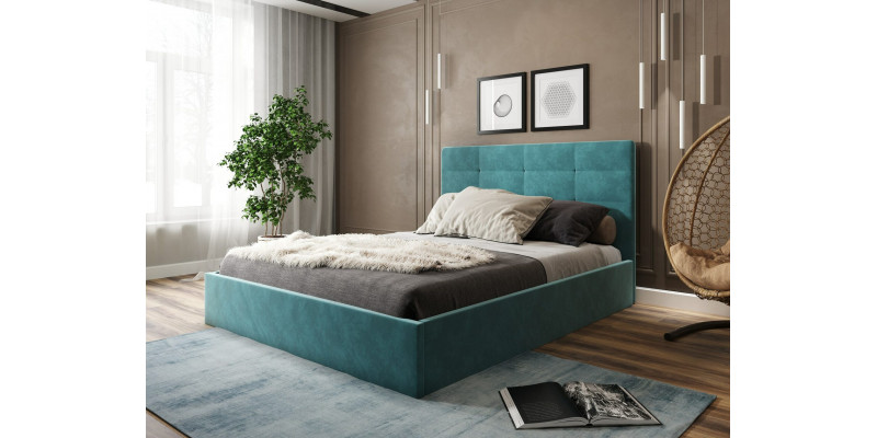 СОНАТА new кровать 1400х2000 - Велюр Бирюзовый